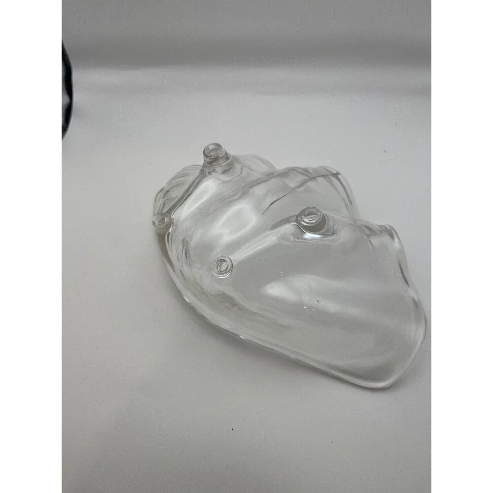 Set of 4 Small Clam Shell Style Clear Art acrylic bowl 9”Decorative Serving dish